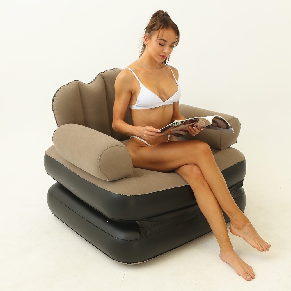 Image galerie 1 - Canapé Gonflable 2 Places avec Repose-Pieds