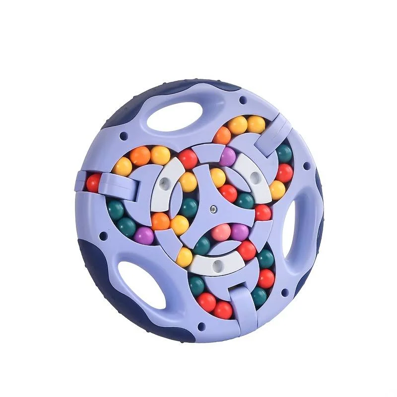 Image galerie 1 - Puzzle à billes colorées – Jouet interactif rotatif double face