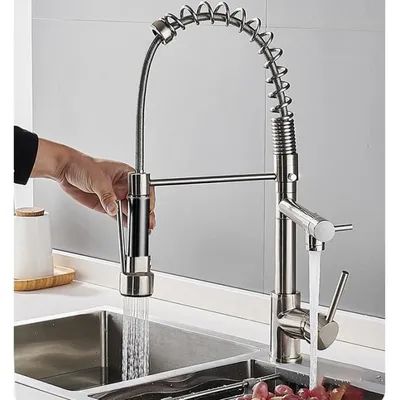 Mitigeur de cuisine Inoxydable Double Bec