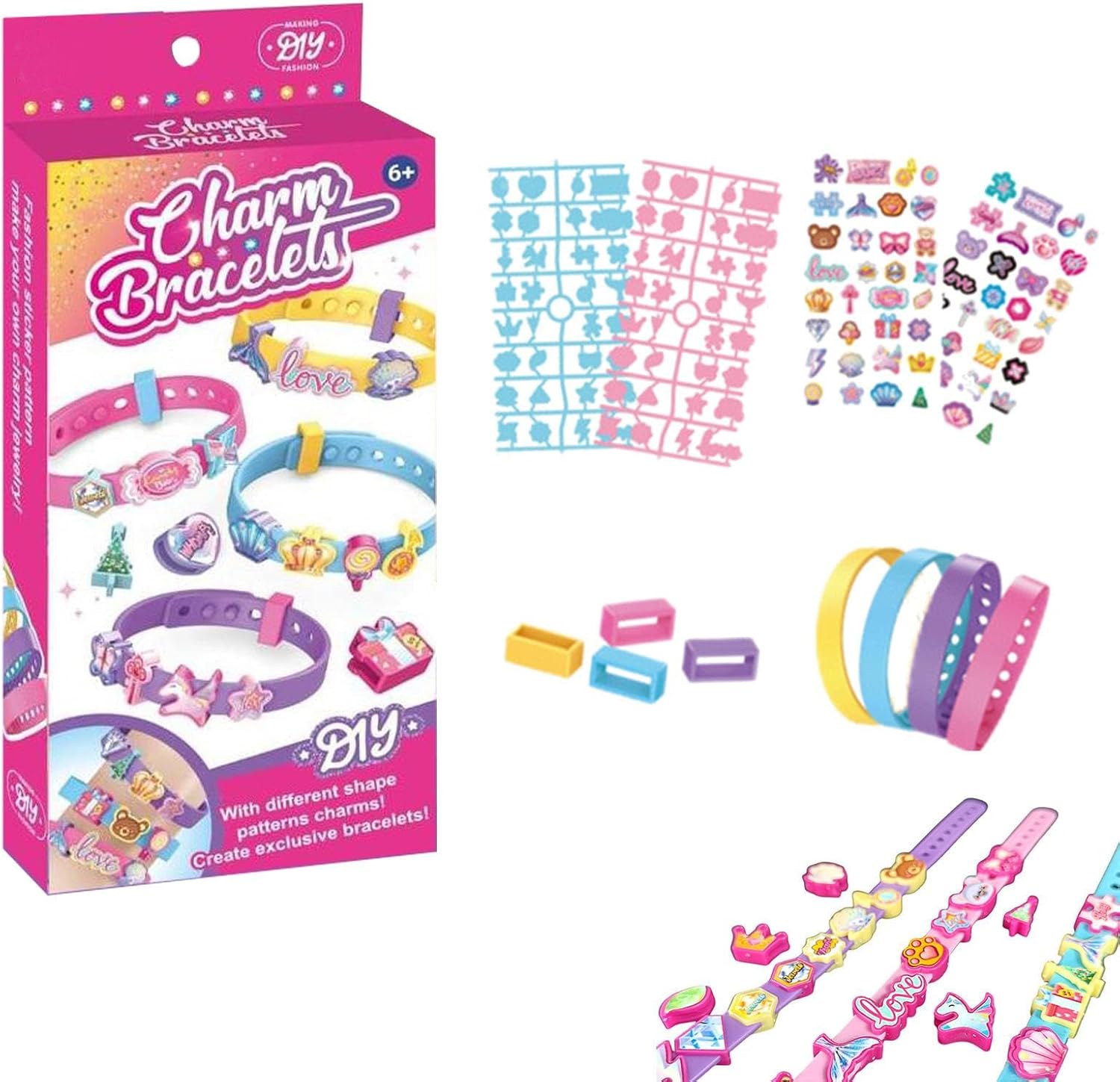 Kit Bracelets Alphabet DIY